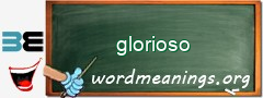 WordMeaning blackboard for glorioso